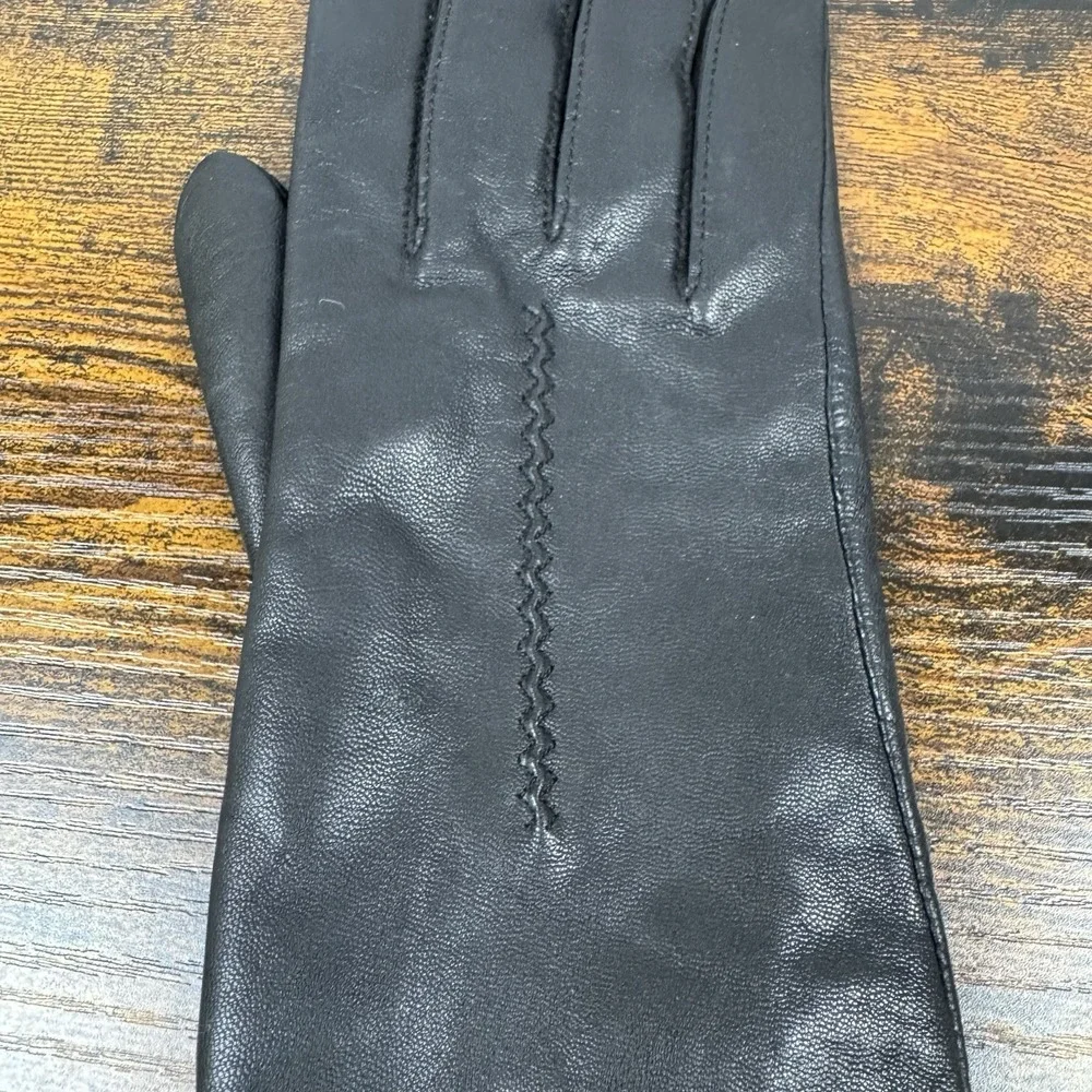 Vintage Fownes Woman's Genuine Leather Gloves‎ Size 7 WPL 9522 Lined